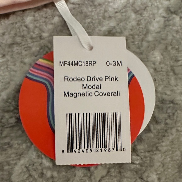 Magnetic Me Rodeo Drive Pink Footed Onesie - Picture 4 of 5